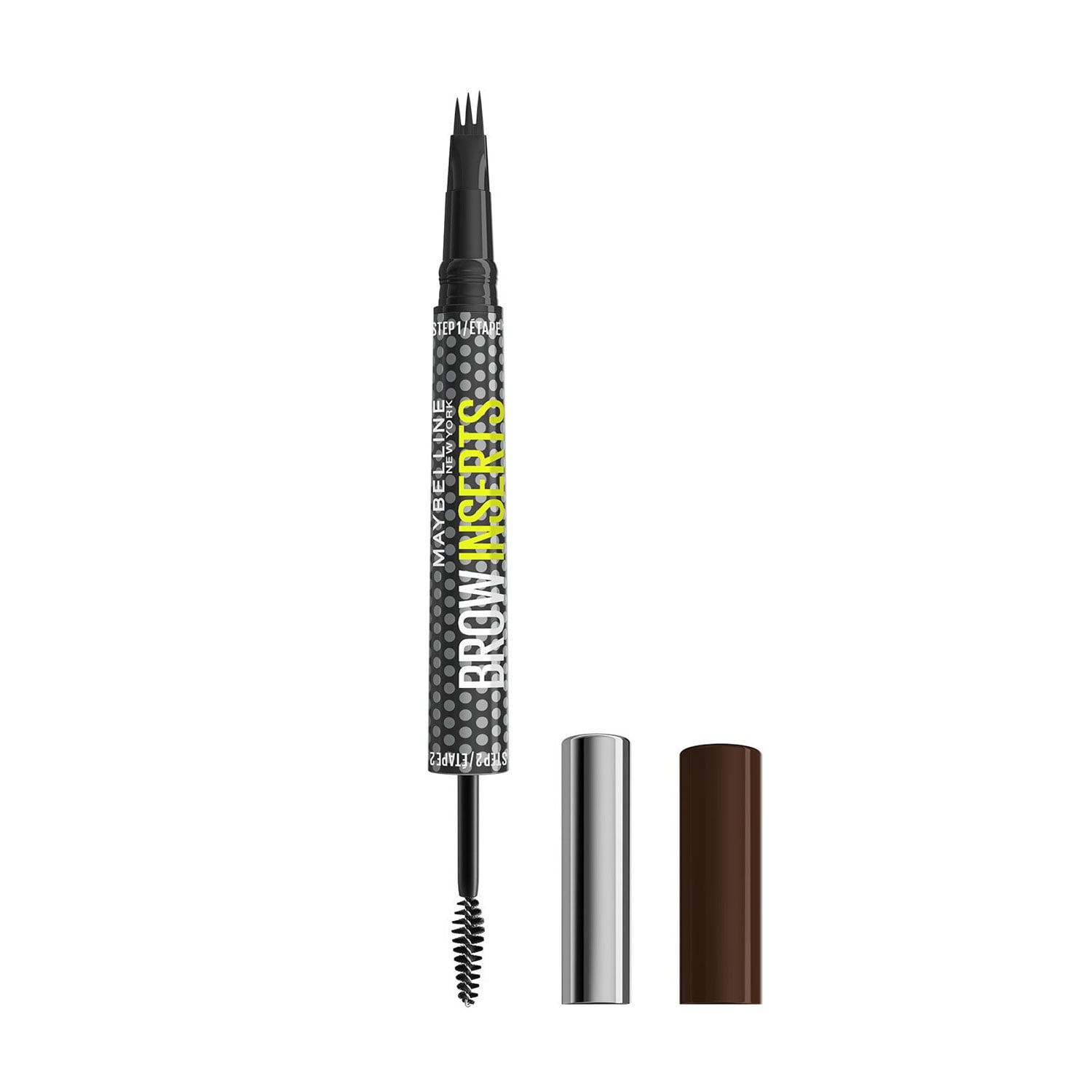 Фломастер-гель для брів 2 в 1 Maybelline New York Brow Inserts 5 Deep Brown, 1.25 мл